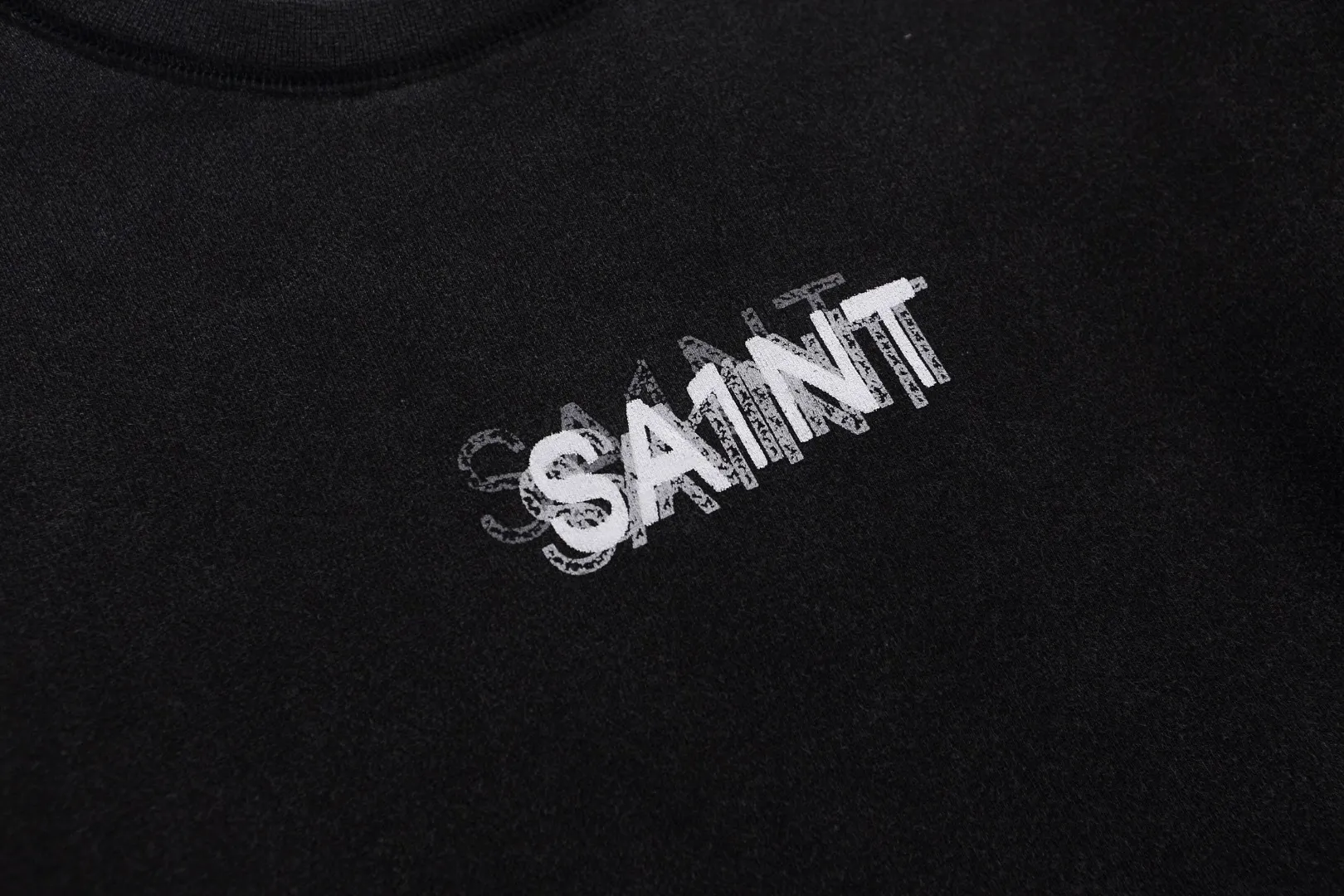 SAINT OF MICHAEL's new CREW SWEAT MX American retro round neck pullover loose velvet distressed washed long-sleeved sweatshirt Fabric: 420g Style number: SM606 Size: S-M-L-XL Color: Black Price: P198